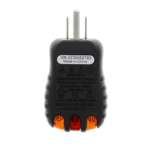 IDEAL Electrical 61-502 120V AC GFCI Receptacle Tester...