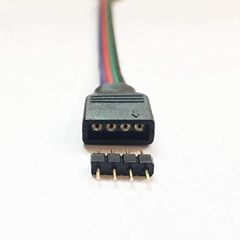 30pcs 4 Pin LED Strip Connector Male to Male Adapter Plug for SMD 5050 3528 2835 RGB Flex TV Backlight LED Strip LED Tape Flexible LED Ribbon LED ...
