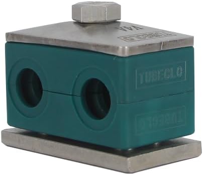 28MM Twin Series Clamp, Polypropylene with Galv Plated Steel Hardware, Weld Mounting...