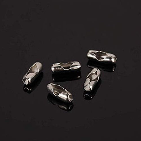 Tiparts 30 Feet Stainless Steel Ball Chains Necklace with 20pcs Connectors Clasps,Silver Beads Chain Sets (Chain Width 1.5mm+20pcs connectors)...