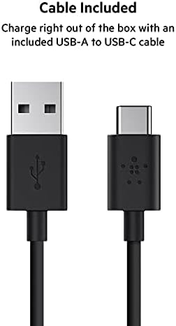 Belkin Power Bank, BoostCharge USB-C Portable Charger 10k w/ 1 USB-C Port and 2 USB-A Ports with USB-A to USB-C Cable for iPhone 15, 15 Plus, 15 P...