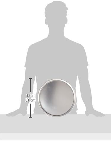 New Star Foodservice 50813 Restaurant-Grade Aluminum Pizza Pan, Baking Tray, Coupe Style, 12-Inch...