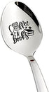 Coffee and books engraved spoon Let's Have Coffee Together Forever Christian gifts Engraved Spoon Cute coffee lovers Gift for Friends Who Are Movi...