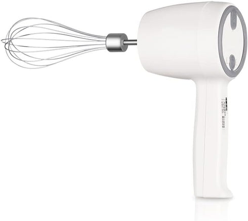 Portable Wireless Hand Mixer, USB Rechargable Handheld Egg Beater with 2 Detachable Stir Whisks, 5 Speed Modes, Mini Cordless Helper for Kitchen B...
