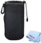 Large Neoprene Soft Lens Pouch For Canon EF 75-300mm f/4-5.6 III Lens, Canon EF 70-200mm f/2.8L IS II USM Lens, Canon EF 70-300mm f/4-5.6 IS USM L...