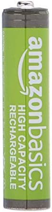Amazon Basics 24-Pack Rechargeable AAA NiMH High-Capacity Batteries, 850 mAh, Recharge up to 500x Times, Pre-Charged...