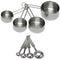 Update International 8-Piece Deluxe Stainless Steel Measuring Cup and Measuring Spoon Set...