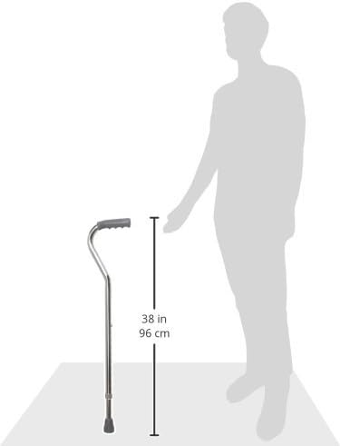 DMI Walking Cane for Adult Men and Women, FSA Eligible, Lightweight and Adjustable, Ergonomic Hand Grip and Wrist Strap...