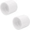 2PCS 2 Inch White PVC Pipe Coupling Adapter Pipe Fitting Couplers Socket x Socket for Sprinkler, Drip Irrigation System, Pipes Extension HE050-2...