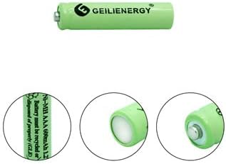 Rechargeable AAA Batteries, 1.2V 600mAh NiMH Precharged Triple A Solar Batteries for Garden Lights, Remotes Mice and Household Devices (Pack of 12...