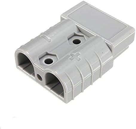 2pc Battery Quick Connector Kit 50a Plug Connect Disconnect Winch Trailer (50A 6AWG -Grey)...
