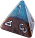 Gate Keeper Games and Dice: Halfsies Dice: Earth Elemental - 7pc Set, Cerulean Blue & Brown, Pearlescent Swirl, 7 Resin Dice for Role Playing Game...