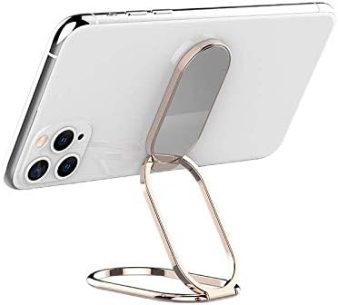 Phone Ring Holder Finger Kickstand Foldable Cellphone Stand 360° Degree Rotation Metal Ring Grip Holder for Magnetic Car Mount Compatible with iPh...