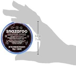Snazaroo Classic Face and Body Paint, 18.8g (0.66-oz) Pot, Dark Brown...