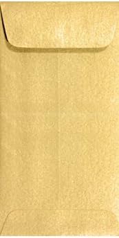 LUXPaper #7 Coin Envelopes | Peel & Press | 3 1/2" x 6 1/2" | Gold Metallic | 80lb. Text | 50 Qty...