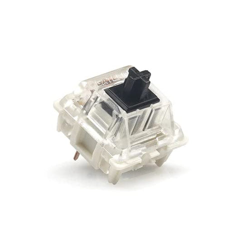 Gateron KS-9 20 Pack Black Switches for Mechanical Keyboards,3-pin White-Shell Supporting SMD RGB Light...