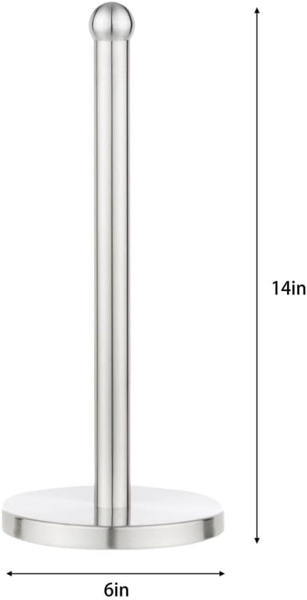 Paper Tower Holder, Round Top, Silver...
