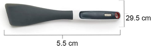 Zyliss Easy Lift Turner Silicone Spatula - Angled Head for Easy Food Turning - 11.5in Rubber Spatula for Frying Pan & Stir Fry Cooking, Dishwasher...