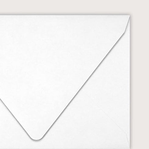 LUXPaper 4Bar A1 Contour Flap Invitation Envelopes | 3 5/8" x 5 1/8" | Bright White | 70lb. Text | 50 Qty...