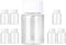 HLLMX 8 PCS Plastic Clear Empty Bottle Pill Bottle Container Chemical Reagent Bottle Liquid Bottle Solid Powder Bottle 20ML...