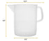 EISCO Measuring Jug, 5000mL (5 Liter) - Short Form - Polypropylene Plastic - Molded Graduations - Chemical Resistant, Autoclavable - Handle for Co...