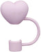 Cute Heart-shaped Straw Cover Cap for Stanley Cup, Reusable Silicone Straw Topper, 10mm Dust-Proof Silicone Straw Cover Cute Tumbler Cup Accessori...