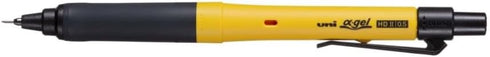 uni Alpha Gel switch 0.5mm Mechanical Pencil, yellow Body (M51009GG1P.2) +uni Mechanical Pencil Lead,The Uni Smudge-Proof Leads 0.5mm HB 3 Set Sti...