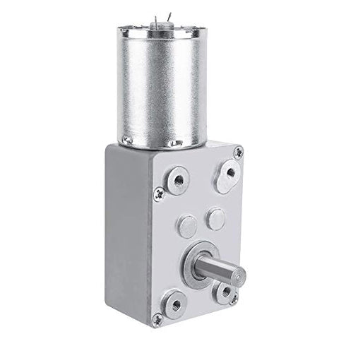 DC 12V Worm Gear Motor Reduction Electric Motor Reversible High Turbo Electric Geared with Self Lock Design(62RPM)...