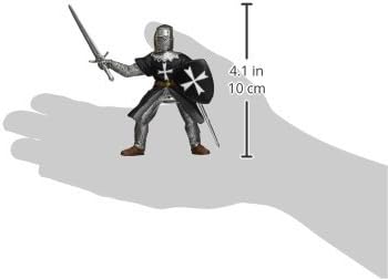 Papo - Hospitaller Knight with Sword - Figurine - 3 Years Old - Fantasy & Medieval Collection - Hand Painted - Realistic Details - Durable and Edu...