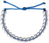 4Pcs Boho Adjustable String Braided Bracelets Handmade Weaving Rope Clear Crystal Seed Beaded Ocean Bracelet for Women Men Unisex Healing Power Je...