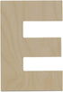 Woodpeckers Wooden Letter E Cutouts 8" - Baltic Birch Plywood - Perfect for Home Decor, Crafts, and Parties - Pack of 1...