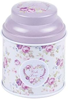 TooGet Elegant Metal Tinplate Empty Tins, Shabby Chic Mini-boxes for DIY Candles, Dry Storage, Spices, Tea, Candy, Party Favors, and Gifts (Cylind...