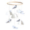 Baby Crib Mobile (Birds and Clouds) - Nursery Decor Ceiling Mobile for Boys & Girls - Crib Accessories - Grey & White...