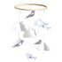 Baby Crib Mobile (Birds and Clouds) - Nursery Decor Ceiling Mobile for Boys & Girls - Crib Accessories - Grey & White...