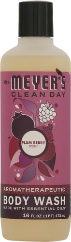 MRS. MEYER'S CLEAN DAY Body Wash, Plumberry, 16 Fl Oz (Pack of 1)...