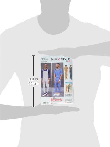 Simplicity US8615BB Men's Overalls and Jumpsuit Sewing Patterns by Mimi G Style, Sizes 44-52...