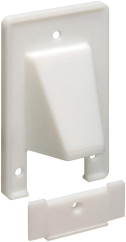Arlington Industries AACER1x-AACER1 Reversible 2 Piece Low Voltage Cable Access Plate44; 1 Gang44; White...