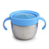 Munchkin® Snack+™ Stainless Steel Snack Catcher Cup with Lid, 9 Ounce, Blue, 1 Pack...