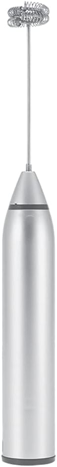 Electric Milk Frother,Rechargeable Electric Cappuccino Frother,Professional for Restaurant Home(Silver)...