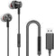 USB Headphone for PC with Mic,USB Headset with Microphone Mute Function&Volume Control with Heavy Stereo for Office Live Broadcast YouTube Video S...