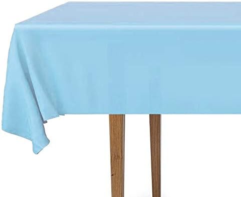 DecorRack 2 Rectangular Tablecloths BPA-Free Plastic, 54 x 108 inch, Dining Table Cloth, Rectangle Table Cover for Parties, Picnic, Camping and Ou...