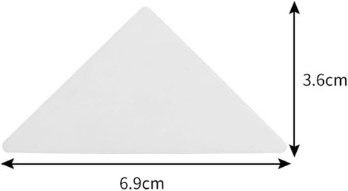 100PCS Shirt Collar Fixed Disposable PVC Collar Anti-Warping Edge Shaper Collar Support Rack Triangle Sticker Collar Extenders Suit for Men Women ...