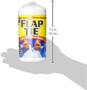 Glad Tall Kitchen Flaptie, White, 13 Gallon, 40 Count...