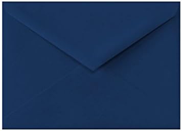 LUXPaper Lee Bar A7 Baronial Invitation Envelopes | Pointed Flap | 5 1/4" x 7 1/4" | Navy Blue | 80lb. Text | 50 Qty...