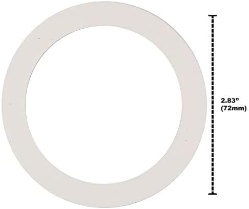 Univen 2.5" (64mm) Espresso Filter and Gasket Seals Compatible with Bialetti 6 Cup Aluminum Espresso Makers...
