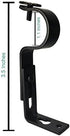 Adjustable Curtain Rod Brackets, Black, Set of 2...