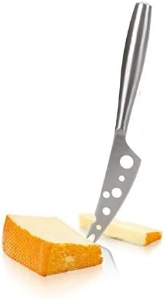 BOSKA Stainless Steel Cheese Knife - Copenhagen Nr.2 For All Types of Cheese - Multi-Functional Cheese Slicer - Handheld Slicer - Silver Non-Stick...