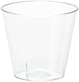 Embellish Crystal Clear Hard Plastic 1oz Clear Shot Glass Pack Of 50...