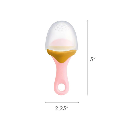 Boon Pulp Silicone Baby Fruit Feeder - Soft Silicone Baby Feeding Set - Fruit and Vegetable Baby Led Weaning Supplies - Baby Feeding Essentials - ...