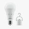 Rechargeable Light Bulbs - Pack of 1 - Battery Operated Long Lasting Emergency Light Bulb with Power Cap - 5000K Color Temperature - 850LM (E26 /1...